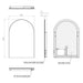 HiB Alba Arch Illuminated LED Mirror - Illuminated Mirrors