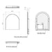 HiB Alba Arch Illuminated LED Mirror - Illuminated Mirrors
