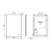 HiB Ambience Steam Free Illuminated LED Mirror