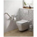 HiB Angled Grab Rail with Toilet Roll Holder and Shelf