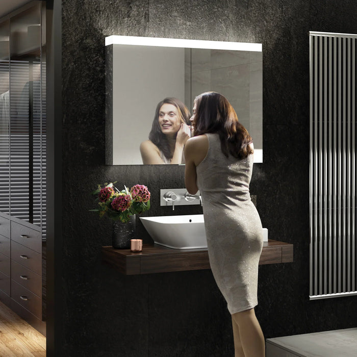 HiB Apex 2 Door Illuminated LED Mirror Cabinet