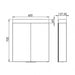 HiB Apex 2 Door Illuminated LED Mirror Cabinet