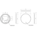 HiB Arcane Round Illuminated Frame LED Mirror - Illuminated