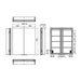 HiB Atrium LED 2 Door Illuminated LED Mirror Cabinet
