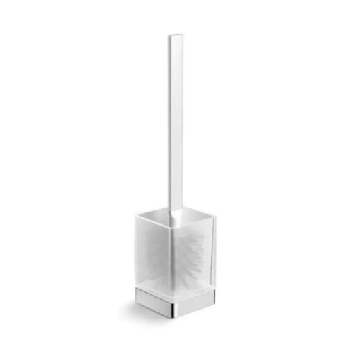 HIB Atto Floor Standing Toilet Brush and Holder - Chrome