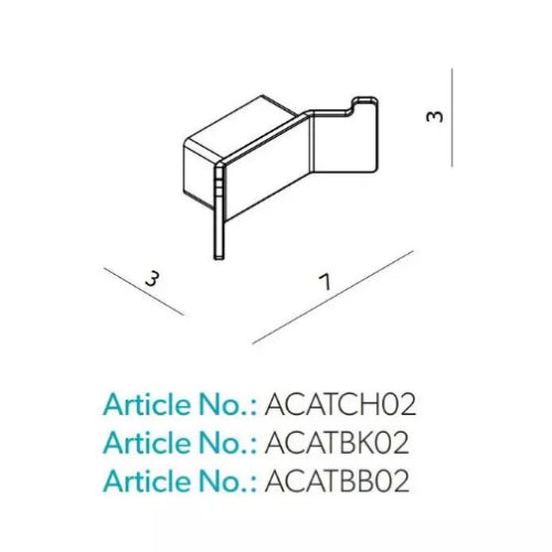 HiB Atto Robe Hook - Robe Hooks