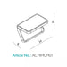 HIB Atto Toilet Roll Holder with Shelf and Anti Slip