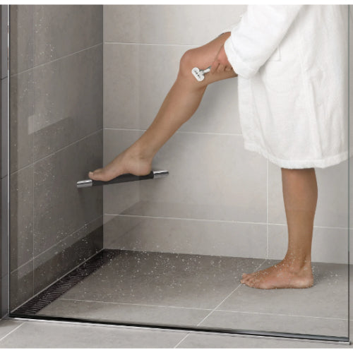 HiB Corner Grab Bar - Chrome - Grab Rails