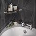HiB Corner Shower Basket with Grab Bar - Chrome - Shower