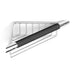 HiB Corner Shower Basket with Grab Bar - Chrome - Shower