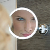 HiB Eclipse Round LED Magnifying Mirror With Rocker Switch