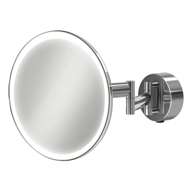 HiB Eclipse Round LED Magnifying Mirror With Rocker Switch