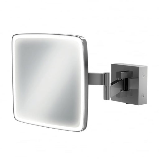 HiB Eclipse Square LED Magnifying Mirror With Rocker Switch