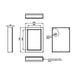 HiB Edge 1 Door Illuminated LED Mirror Cabinet - 700mm x