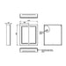 HiB Edge 2 Door Illuminated LED Mirror Cabinet - Aluminium