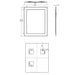 HiB Emma Designer Non - Illuminated Mirror - 500mm x 400mm