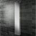 HiB Eris 1 Door Mirror Cabinet - Aluminium - 1700mm x 300mm