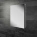 HiB Eris 1 Door Mirror Cabinet - Aluminium - 700mm x 500mm