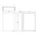 HiB Eris 1 Door Mirror Cabinet - Aluminium - Non