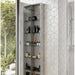 HiB Eris 1 Door Mirror Cabinet - Aluminium - Non
