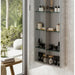 HiB Eris 1 Door Mirror Cabinet - Aluminium - Non