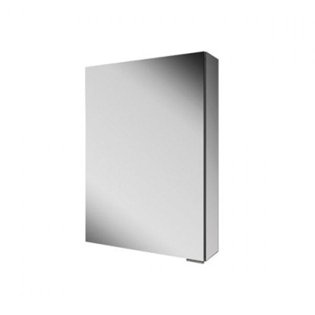 HiB Eris 1 Door Mirror Cabinet - Aluminium - Non