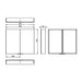 HiB Eris 2 Door Mirror Cabinet - Aluminium - Non