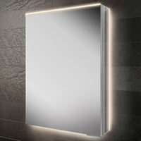 HiB Ether 1 Door Illuminated LED Mirror Cabinet - 700mm x