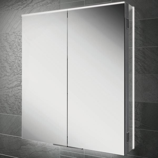 HiB Ether 2 Door Illuminated LED Mirror Cabinet - 700mm x