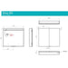 HiB Ether 2 Door Illuminated LED Mirror Cabinet