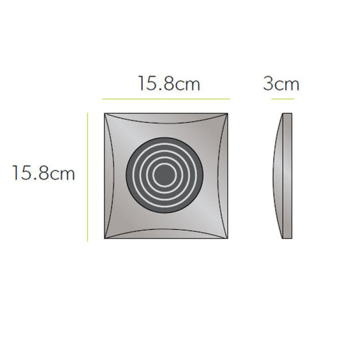 HiB Hush Wall Mounted Bathroom Fan With Timer - 158mm x