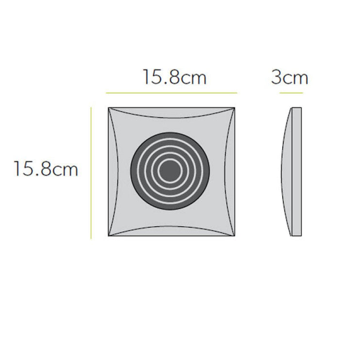 HiB Hush Wall Mounted Bathroom Fan With Timer - 158mm x