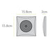 HiB Hush Wall Mounted Bathroom Fan With Timer - 158mm x