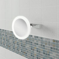HiB Libra Round Magnifying Illuminated LED Mirror - 200mm