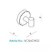 HiB Nano Robe Hook - Chrome - Robe Hooks