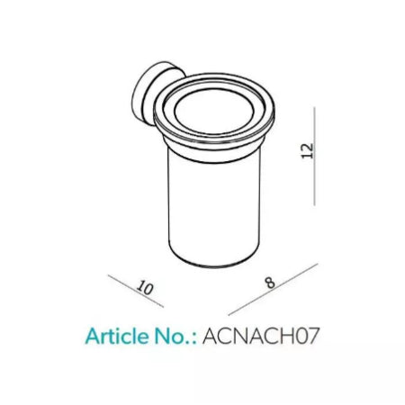 HiB Nano Tumbler Holder - Chrome - Toothbrush Holders