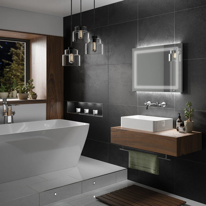 HiB Outline Back-Lit Illuminated LED Mirror - Illuminated
