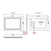 HiB Outline Back - Lit Illuminated LED Mirror - Illuminated
