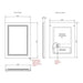 HiB Outline Back - Lit Illuminated LED Mirror - Illuminated