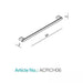 HiB Pico Towel Rail - Chrome - Towel Rings
