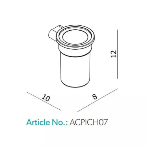 HiB Pico Tumbler Holder - Chrome - Toothbrush Holders