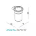HiB Pico Tumbler Holder - Chrome - Toothbrush Holders