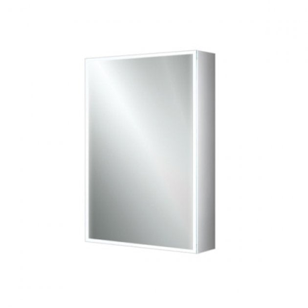 HiB Qubic 1 Door Illuminated LED Mirror Cabinet - 700mm x