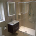 HiB Qubic 1 Door Illuminated LED Mirror Cabinet - 700mm x