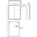 HiB Qubic 2 Door Illuminated LED Mirror Cabinet - Aluminium