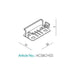 HiB Riser Modern Rail Basket - Chrome - Shower Baskets