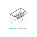 HiB Shower Basket with Removable Tray - Chrome - Shower