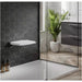 HiB Shower Seat - White - Shower Components