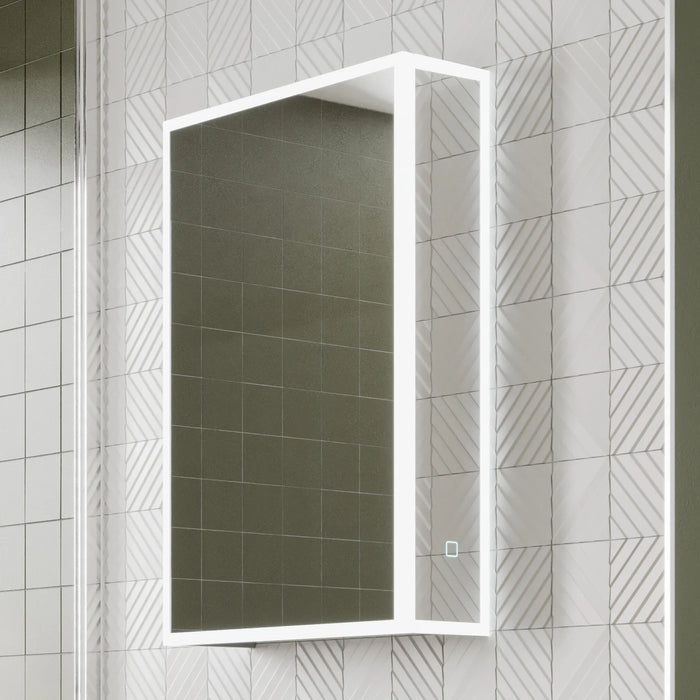 HiB Sound 1 Door Illuminated LED Mirror Cabinet