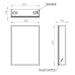 HiB Sound 1 Door Illuminated LED Mirror Cabinet